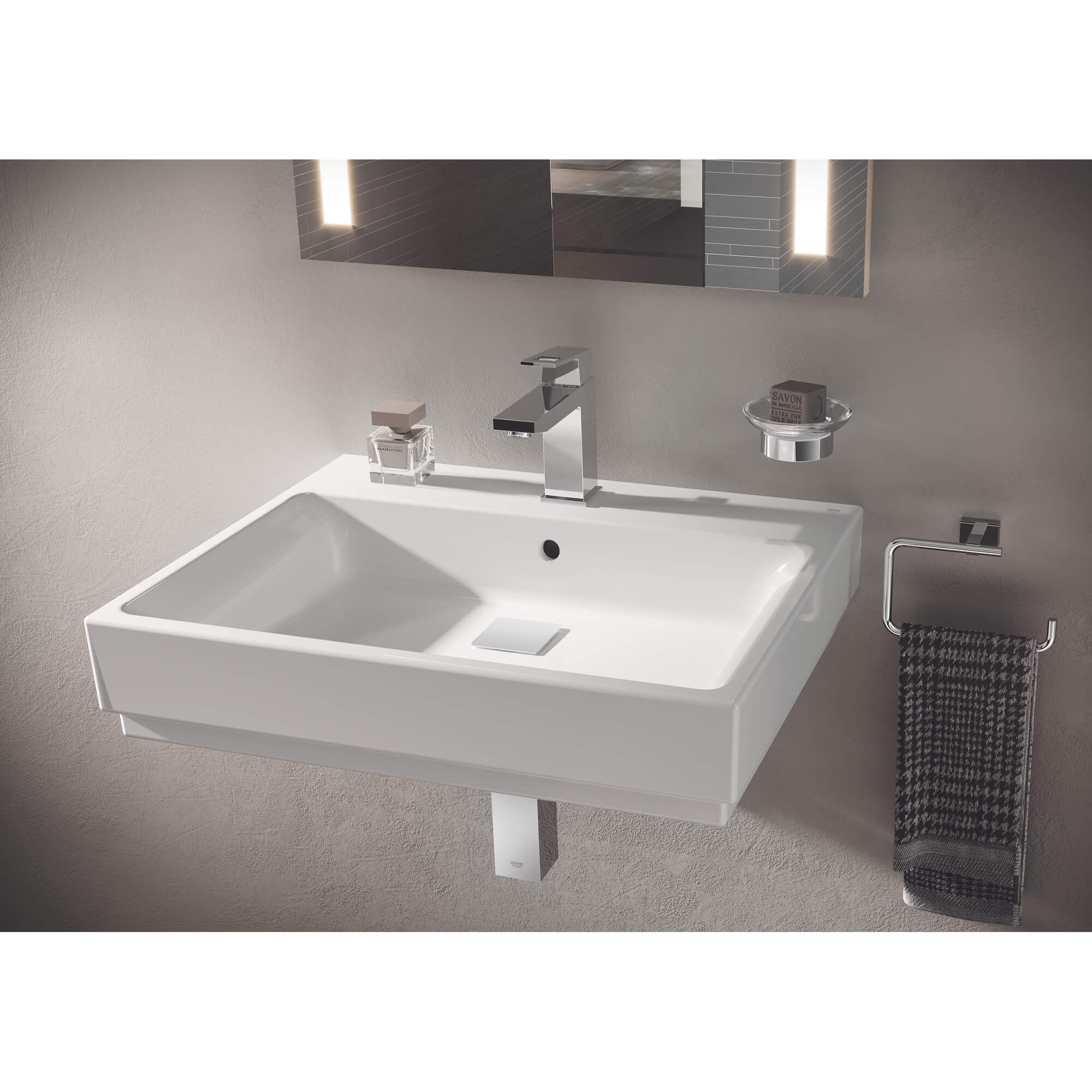 Essentials Cube Support mural GROHE CHROME